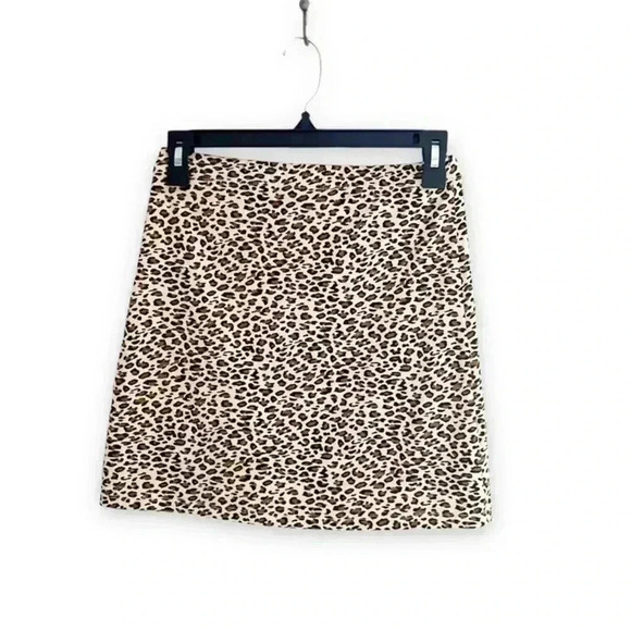 Shein Leopard Print Bodycon Mini Skirt, size XS - Picture 2 of 4